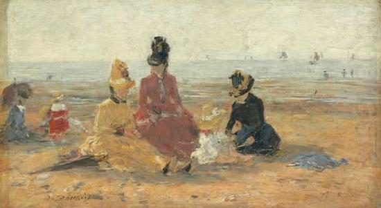 Eugene Boudin On the Beach china oil painting image